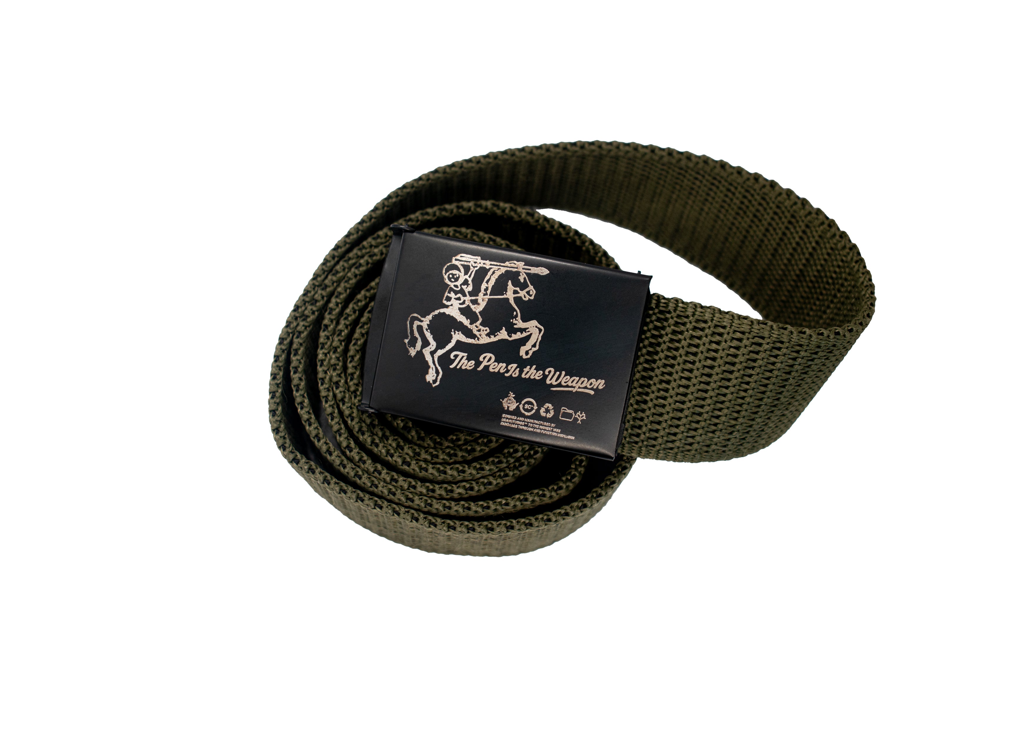 THE PEN IS WEAPON CANVAS BELT
