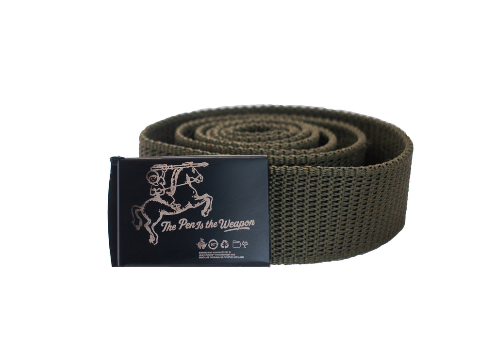 THE PEN IS WEAPON CANVAS BELT
