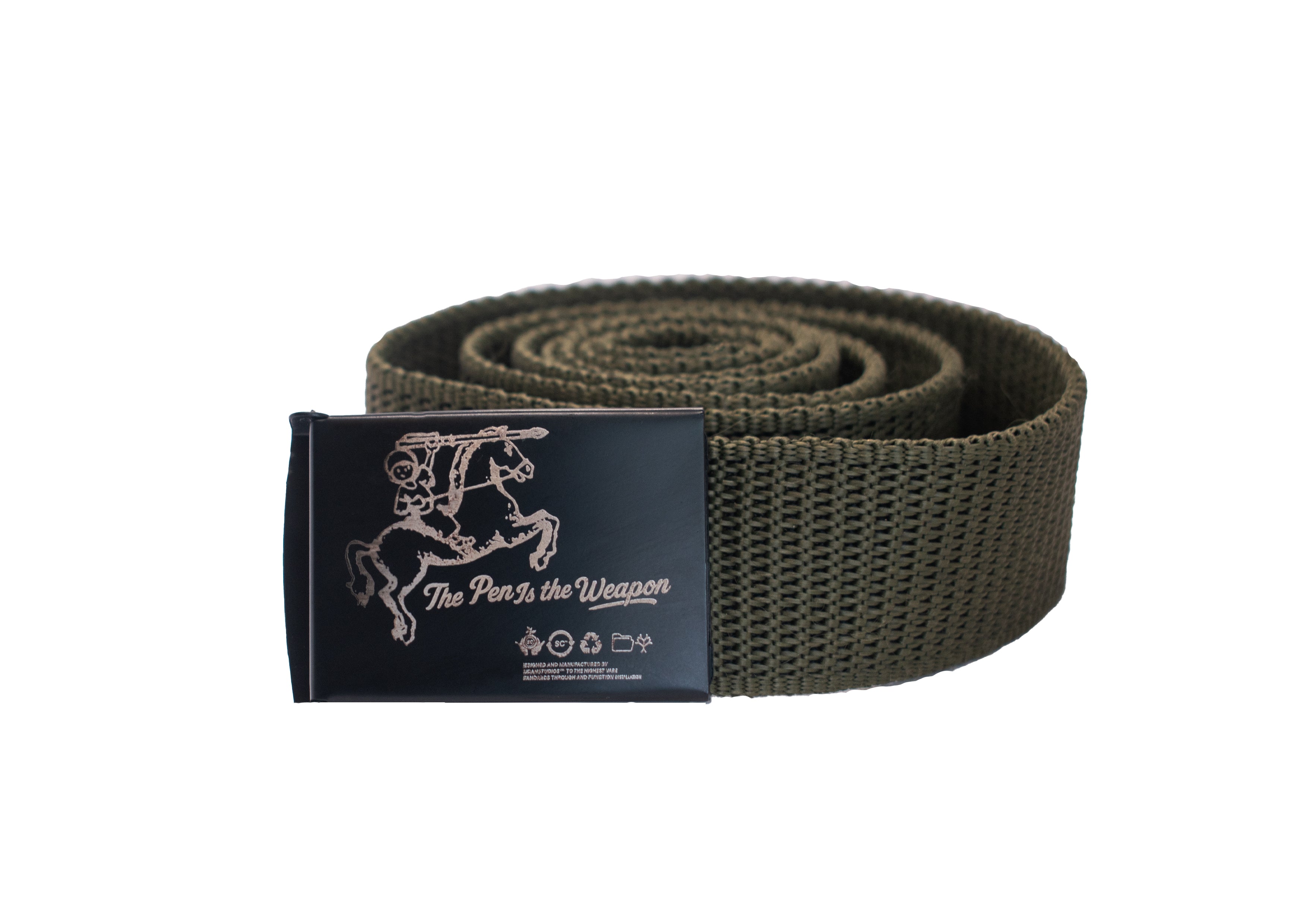 THE PEN IS WEAPON CANVAS BELT